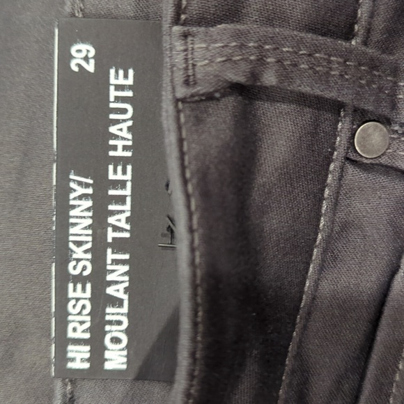 NWT Design Lab Grey hi rise skinny jeans - Picture 7 of 9